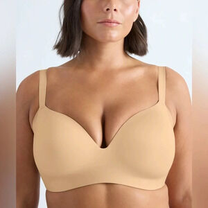 NWT Knix Size 8 wingwoman contour Bra Warm Sand Wireless 40D 42D 40DD 42DD 40E